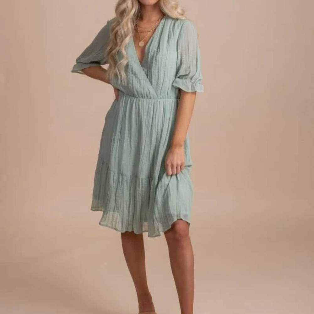 Bella Ella Boutique Tan Dress - Picture 8 of 13